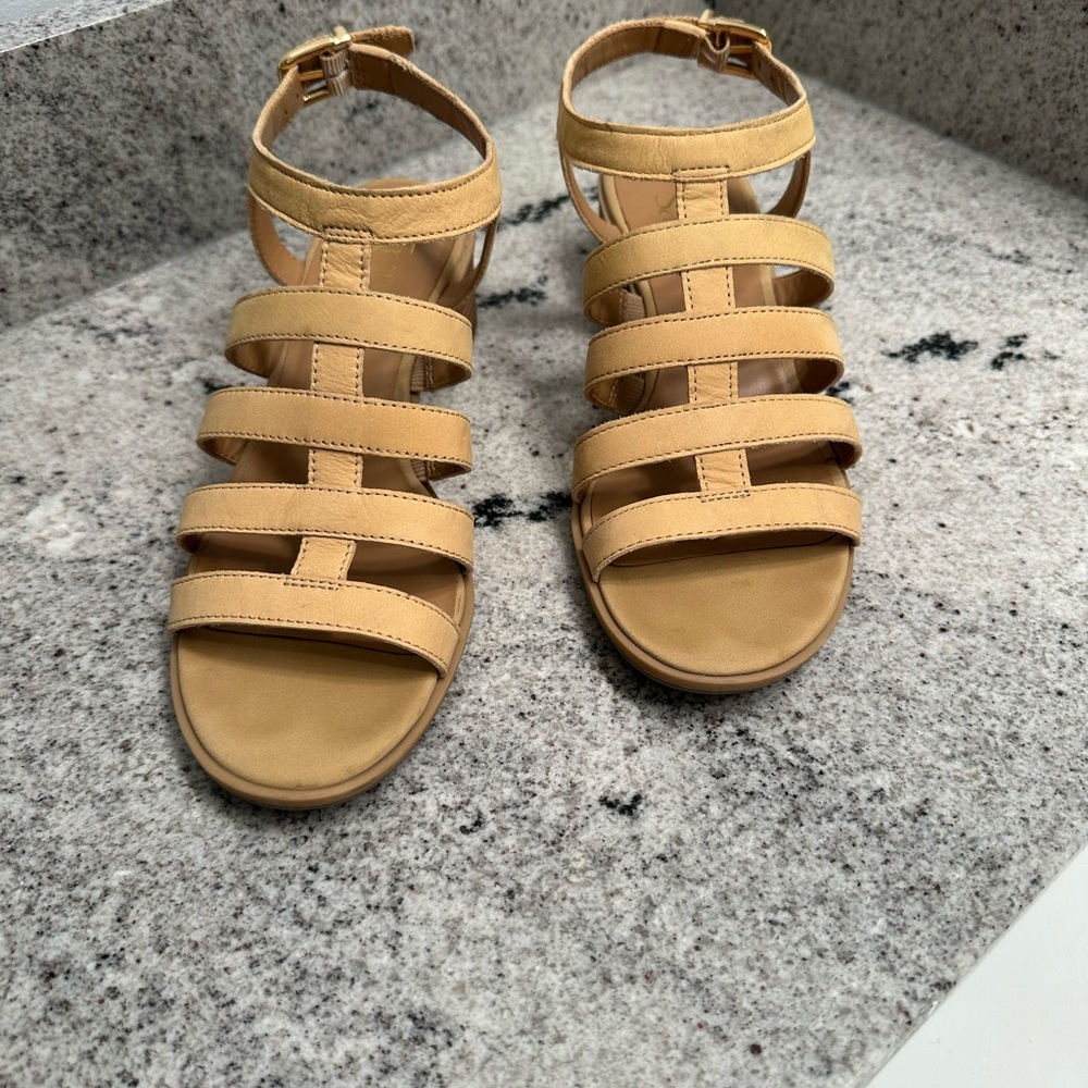 Franco Sarto Tan Strappy Sandals